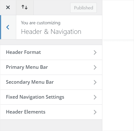 Customize Headers in WordPress header options