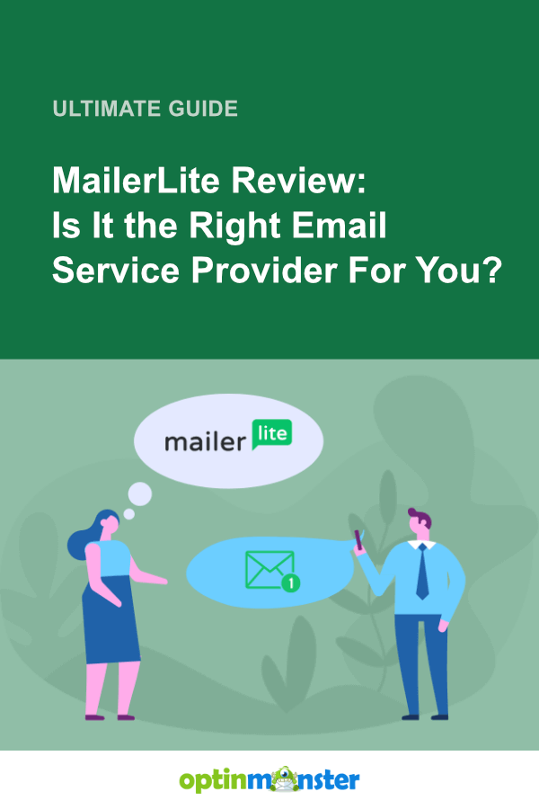 MailerLite review pinterest image