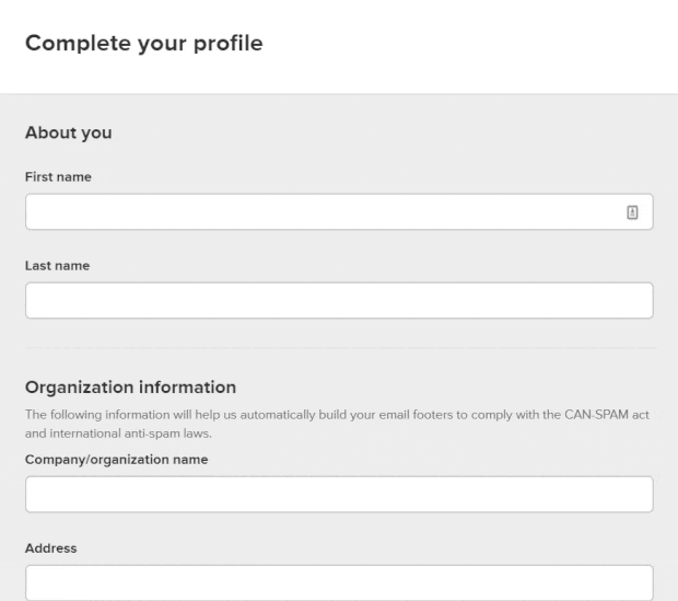 MailerLite Profile Questions