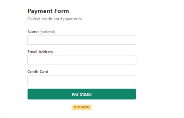 simple pay form
