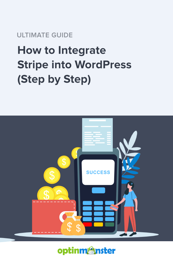 How to integrate stripe into WordPress pinterest image