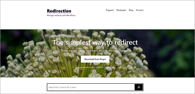 Redirection plugin homepage