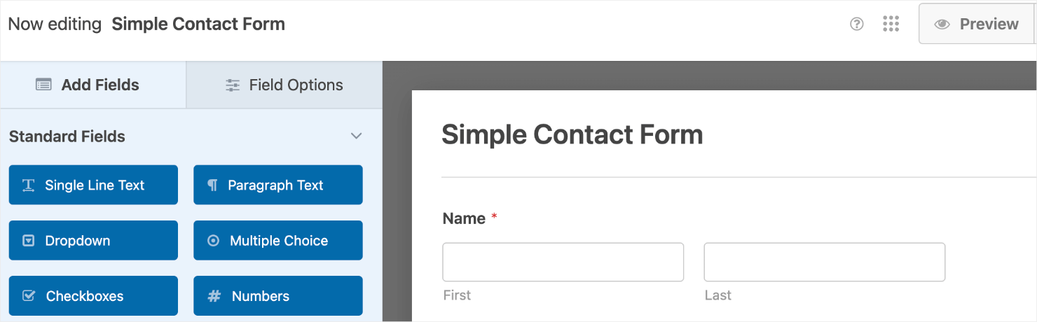 contact form popup
