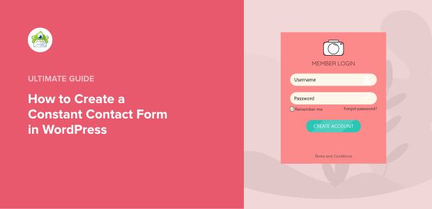 how to create a constant contact form in WordPress