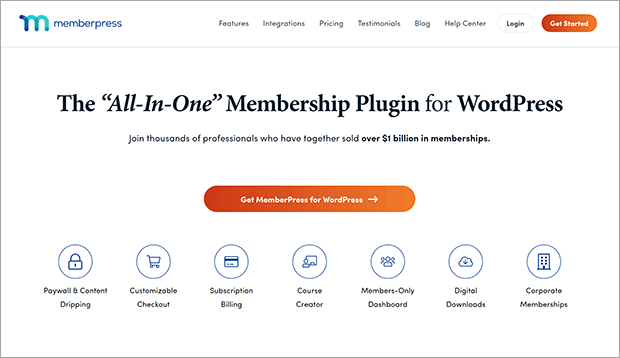 Memberpress plugin is the easiest way to build a membership site with WordPress