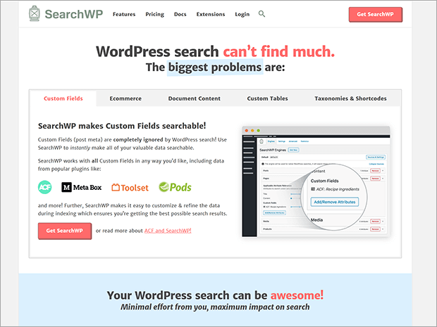 Read our SearchWP review to see if it's the best WordPress search plugin for you