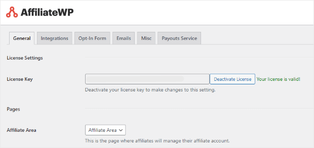 affiliatewp licensekey
