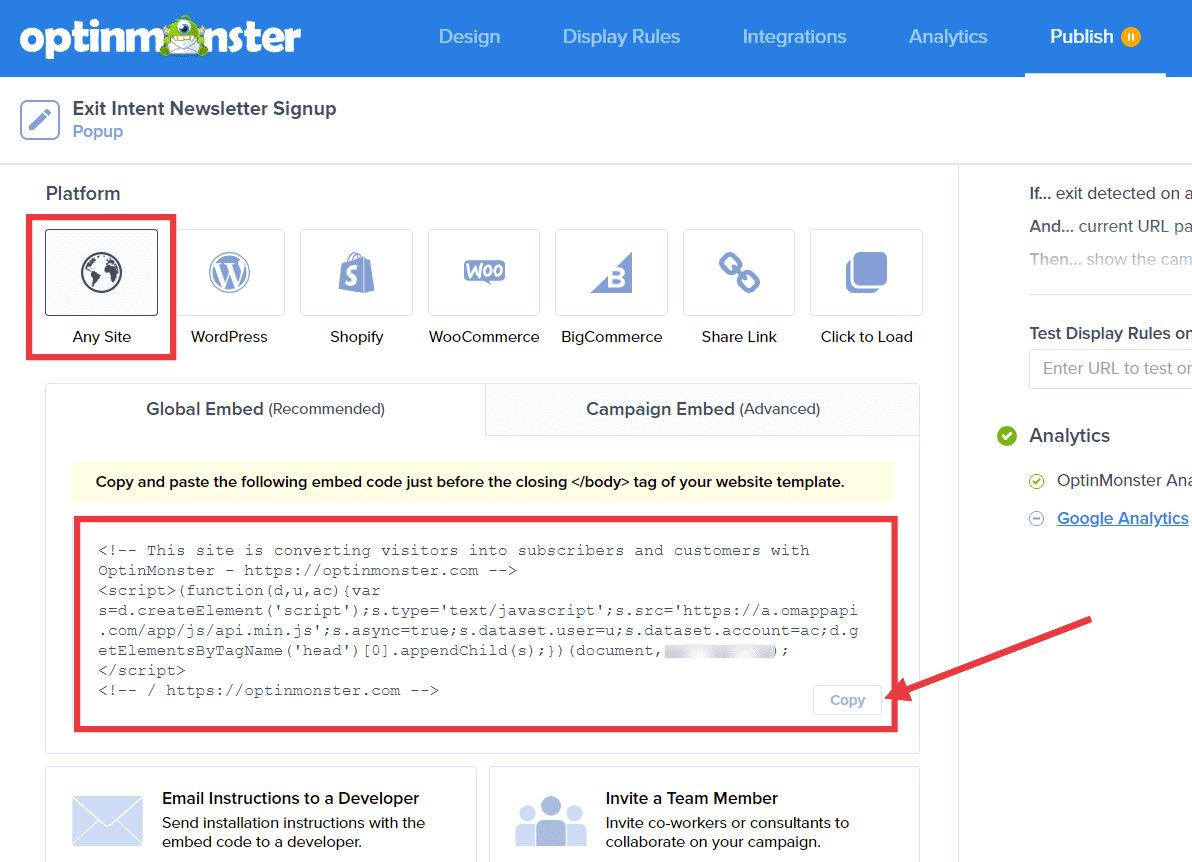 How to Add OptinMonster to Any Website