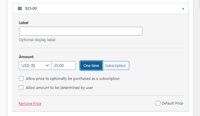 payment settings