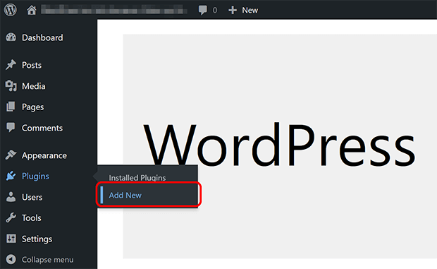 WordPress add new plugin