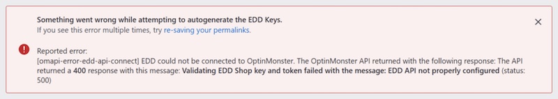 EDD Integration error in OptinMonster.