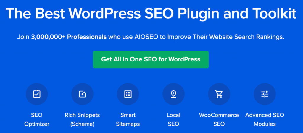 All in One SEO (AIOSEO) homepage