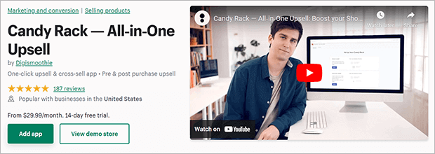 Candy Rack - Upsell & Cross-Sell App for Shopify Stores
