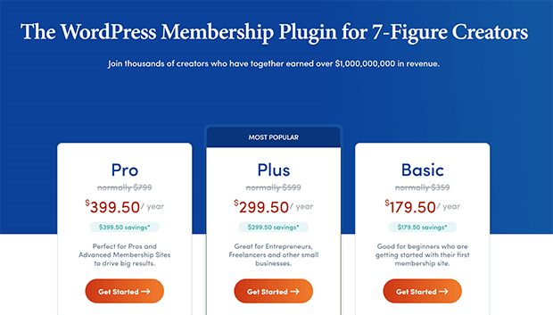 memberpress pricing table