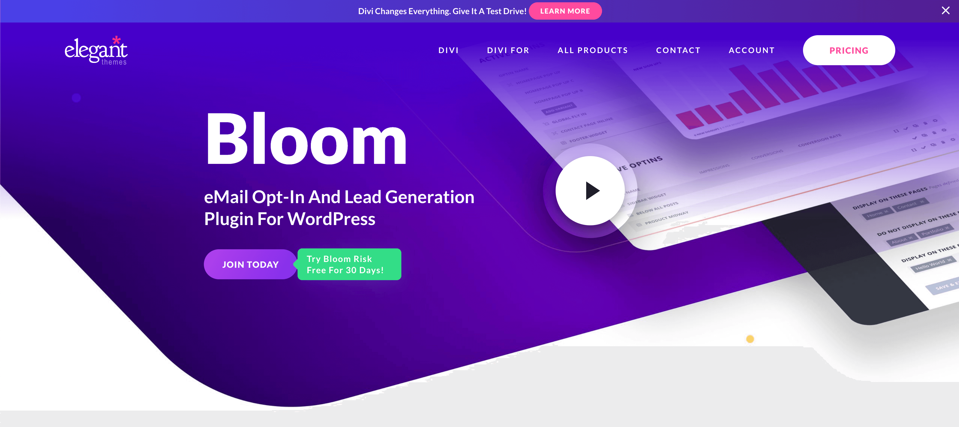 Bloom WordPress Popup Plugin