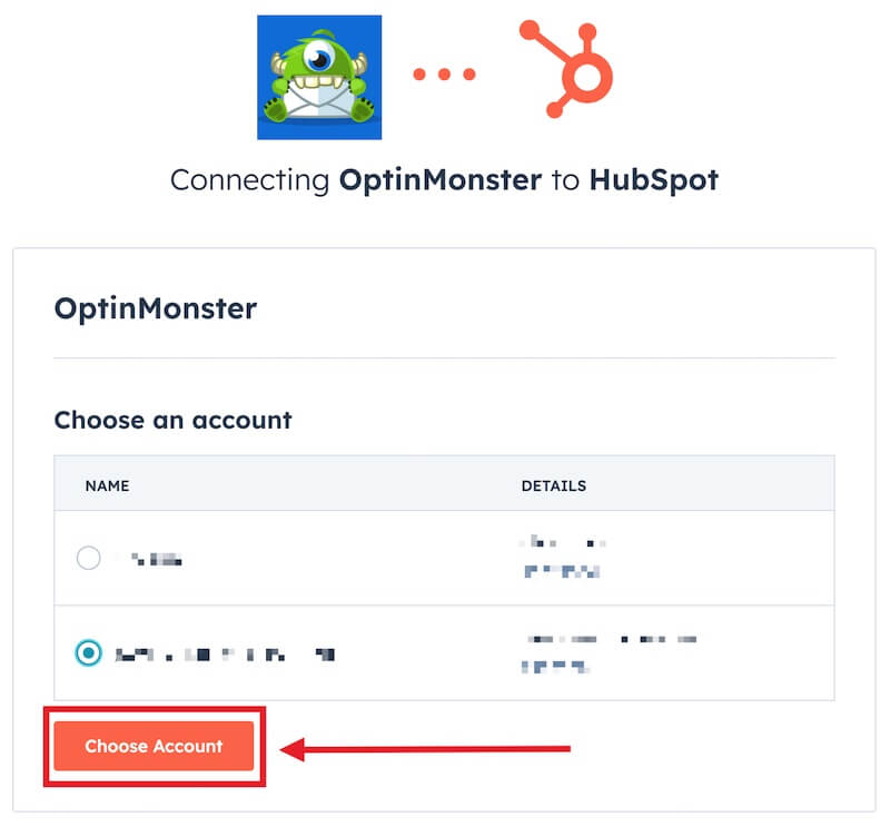 Connect HubSpot with OptinMonster.