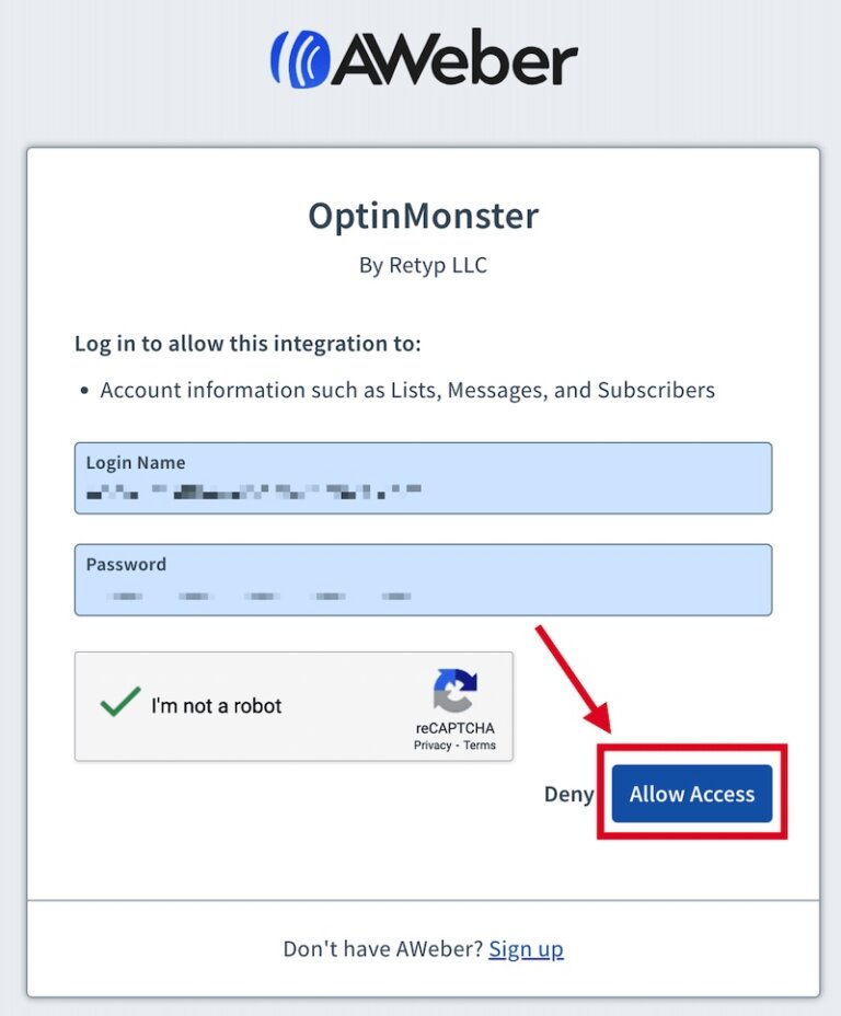 How to Connect OptinMonster with AWeber
