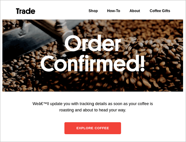 Order confirmation emails that convert: best practices and examples