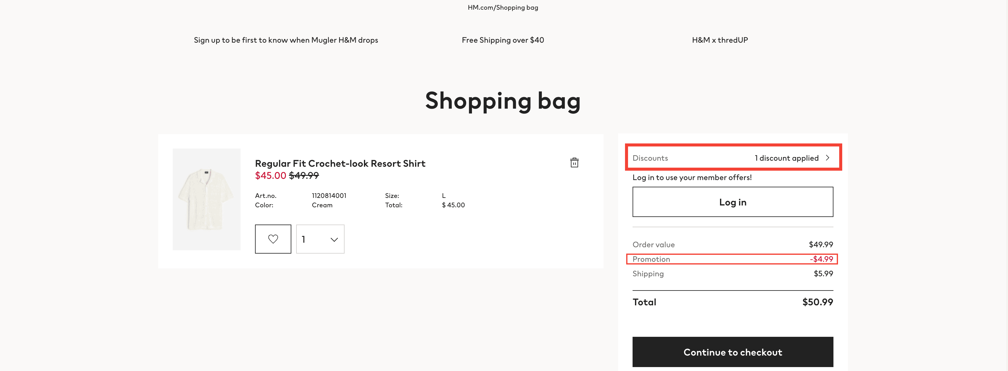 HnM Discount Code Sales Promotion Example.png