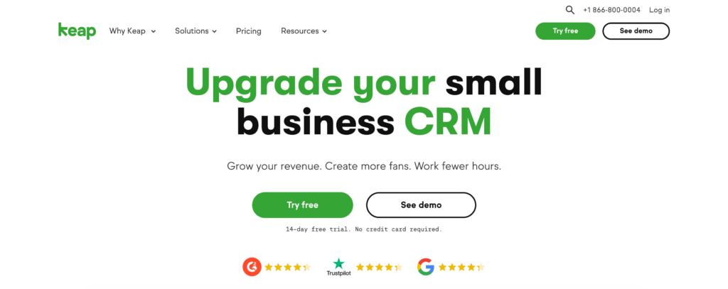 Keap CRM - Best CRM For Small Business