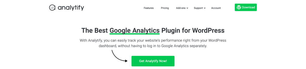 Analytify - best google analytics plugin for wordpress