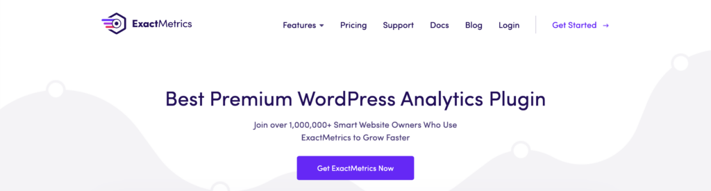 ExactMetrics - best google analytics plugin for wordpress