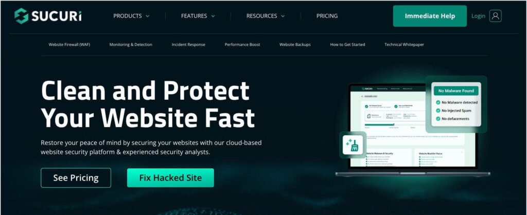 Sucuri WordPress security plugin