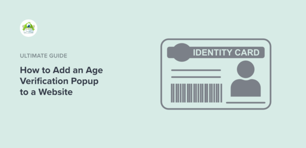 how to create an age verification popup