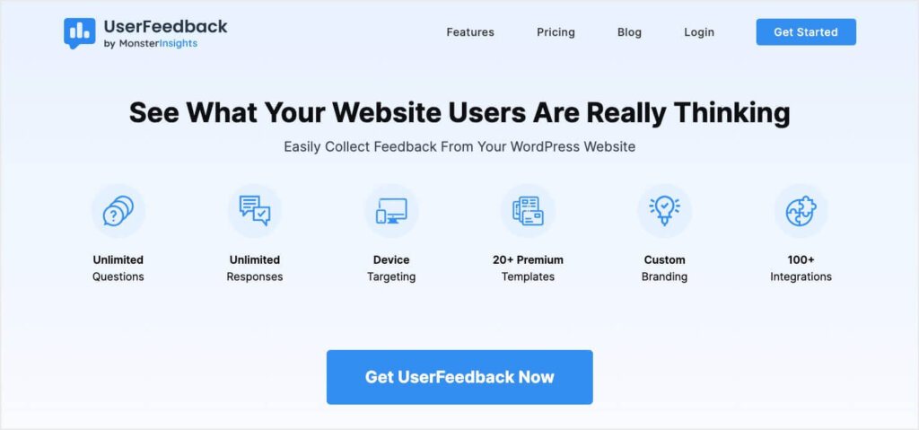 UserFeedback popup builder tool for WordPress