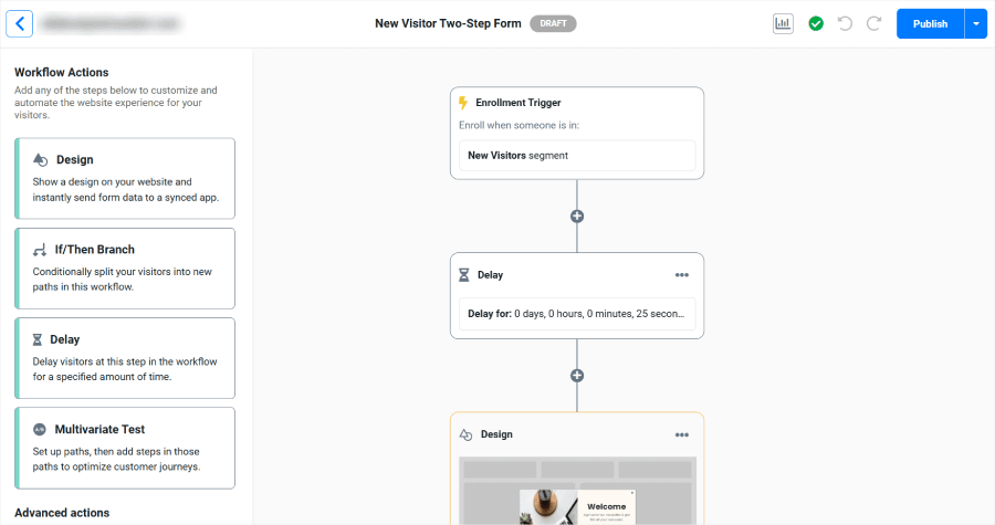 Setting up a campaign workflow in Justuno