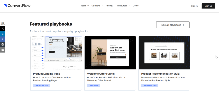 ConvertFlow's Playbooks