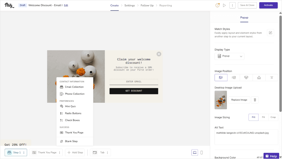 Privy's new campaign builder