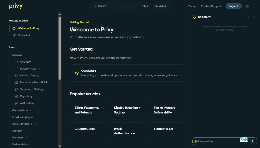 Privy's documentation