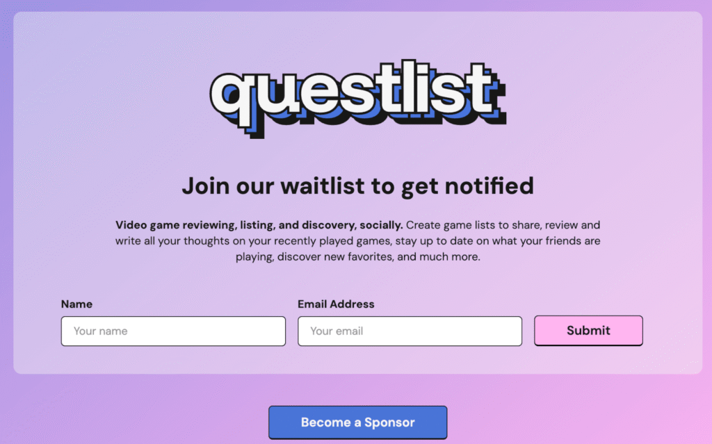 Waitlist example - OptinMonster Waitlist example