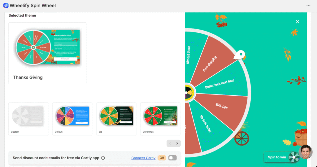 Wheelify customize wheel - OptinMonster Wheelify customize wheel