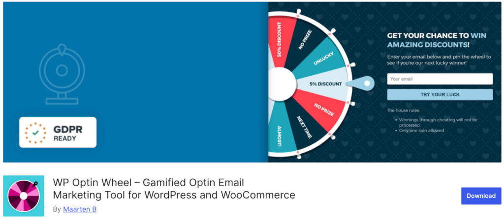 WP Optin Wheel Homepage - OptinMonster WP Optin Wheel Homepage