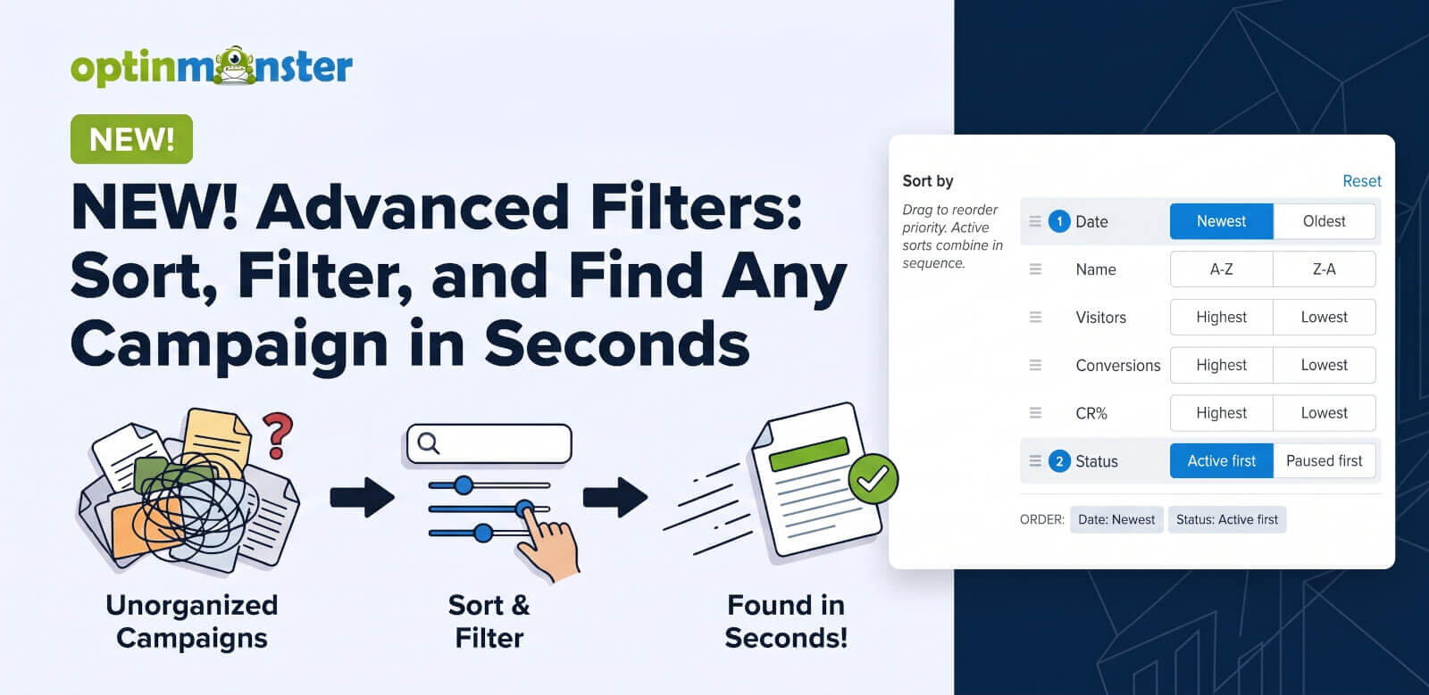 Announcing Advanced Filters for OptinMonster - OptinMonster Announcing Advanced Filters for OptinMonster